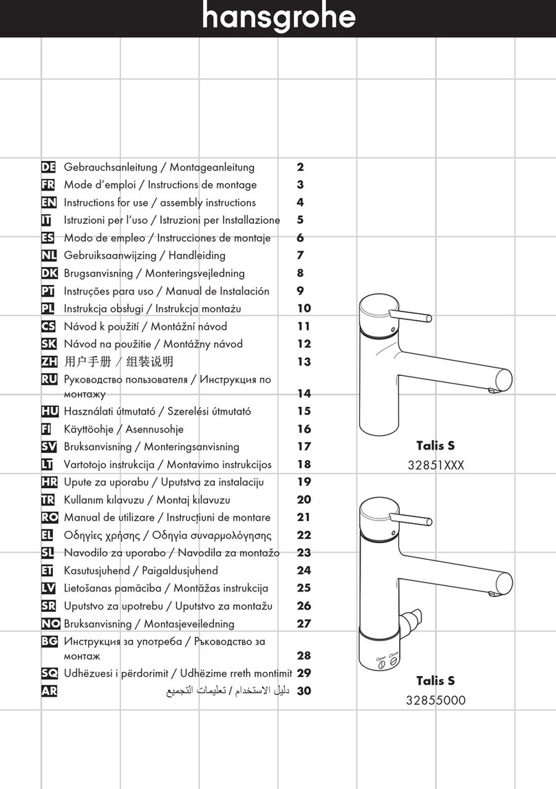 Hans Grohe Talis S 32851 Series Manual