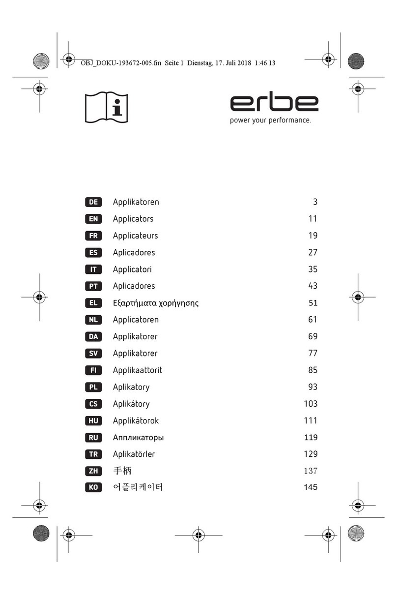 Erbe 20150-020 Operating instructions Erbe 20150-020 Operating instructions