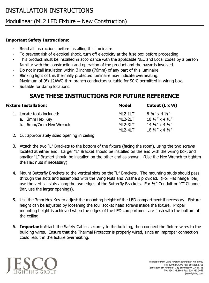 Jesco Modulinear ML2 Series User manual