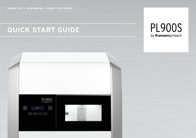 Amanngirrbach PL900S quick start guide Amanngirrbach PL900S quick start guide