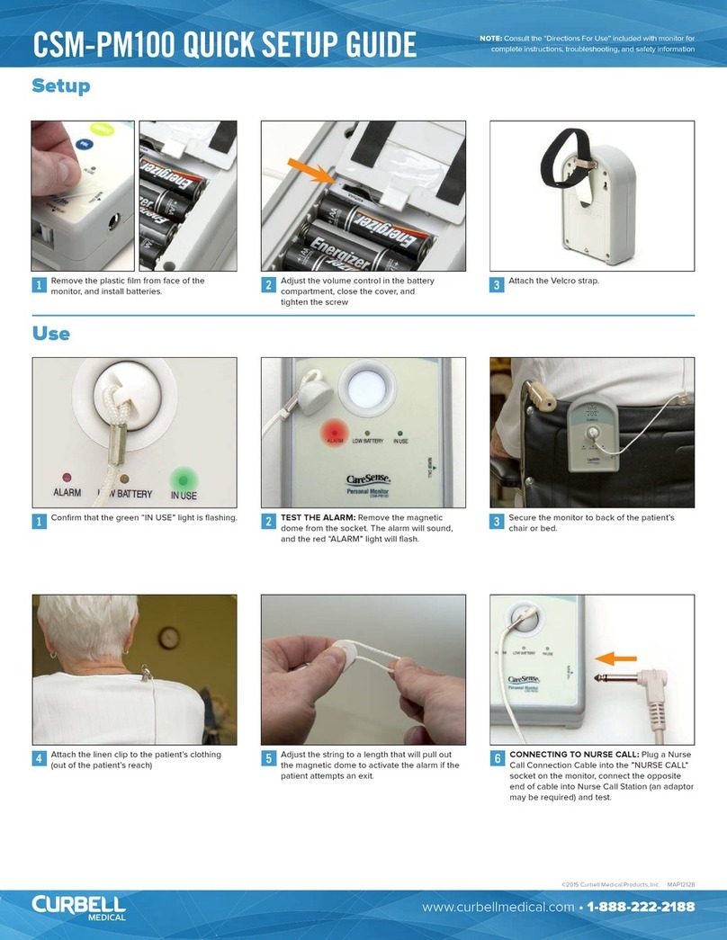 Curbell CareSense CSM-PM100 Quick setup guide