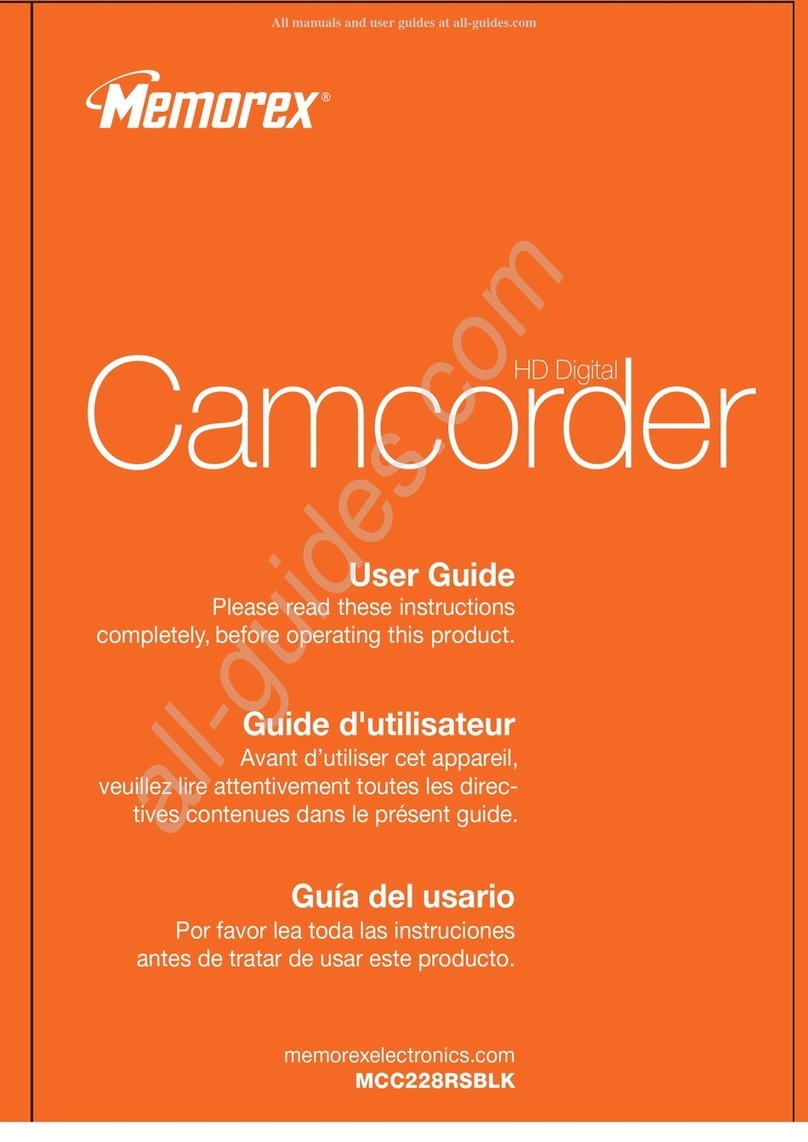 Memorex MCC228RSBLK - Camcorder - 720p User manual