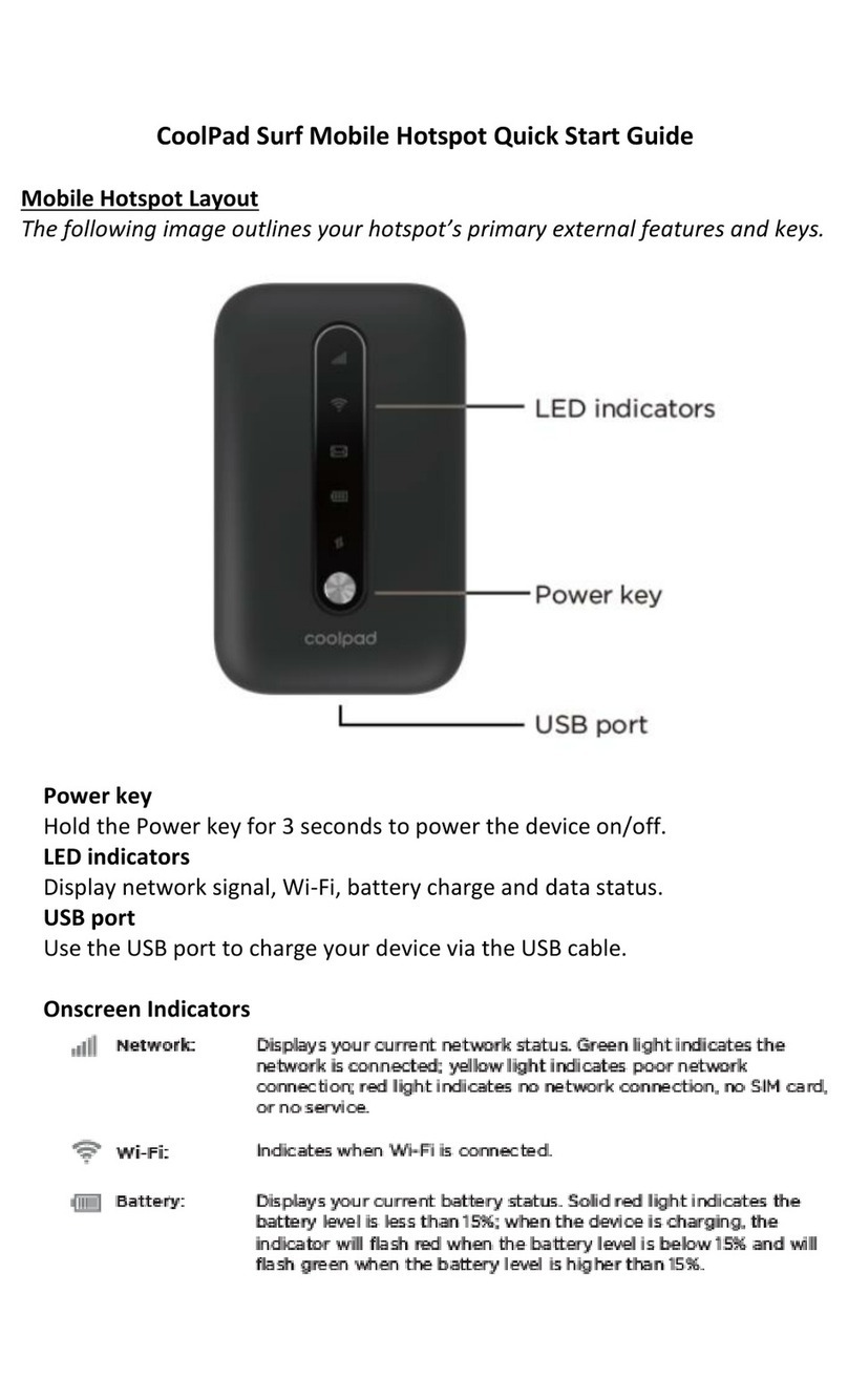 Coolpad Surf quick start guide