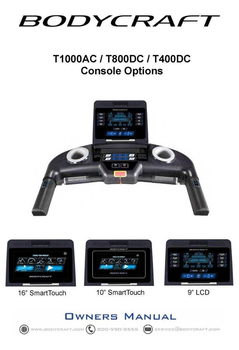 Body Craft T1000AC owner's manual