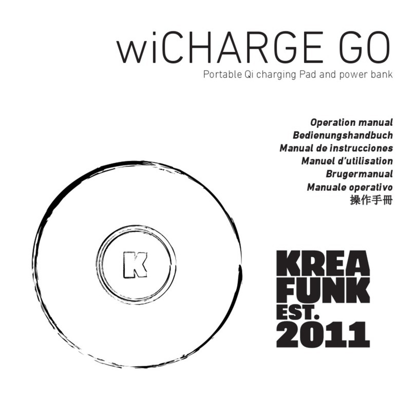 KREAFUNK wiCHARGE GO Operation manual