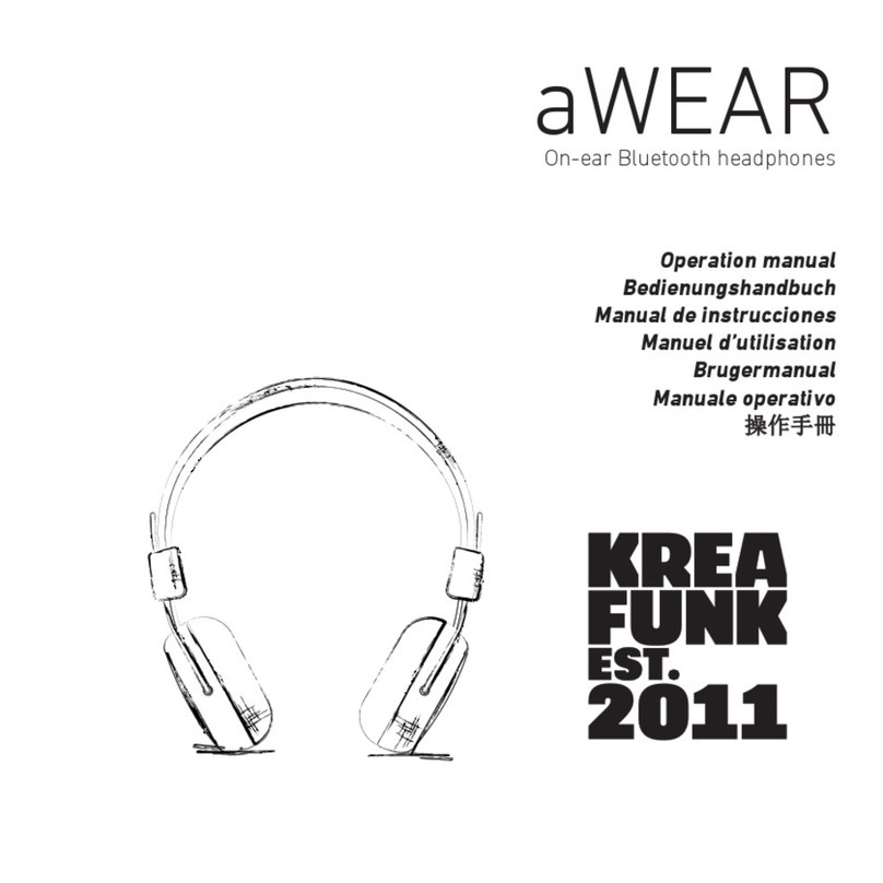 KREAFUNK aWEAR Operation manual