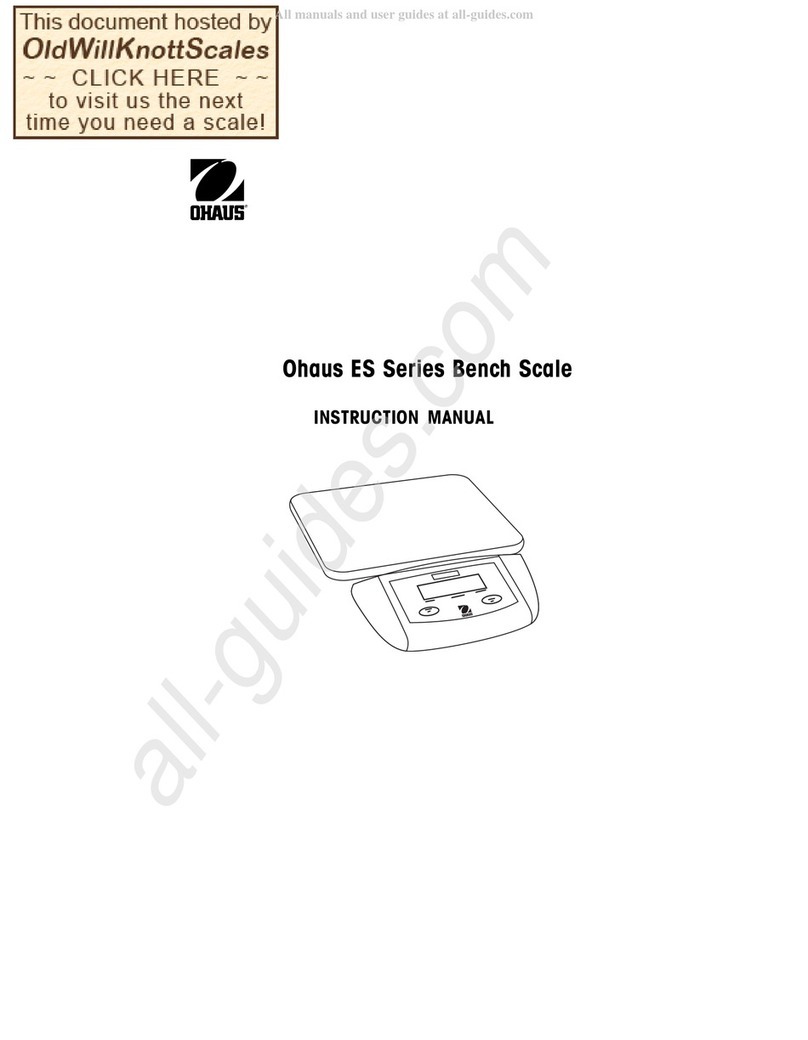 OHAUS ES series User manual