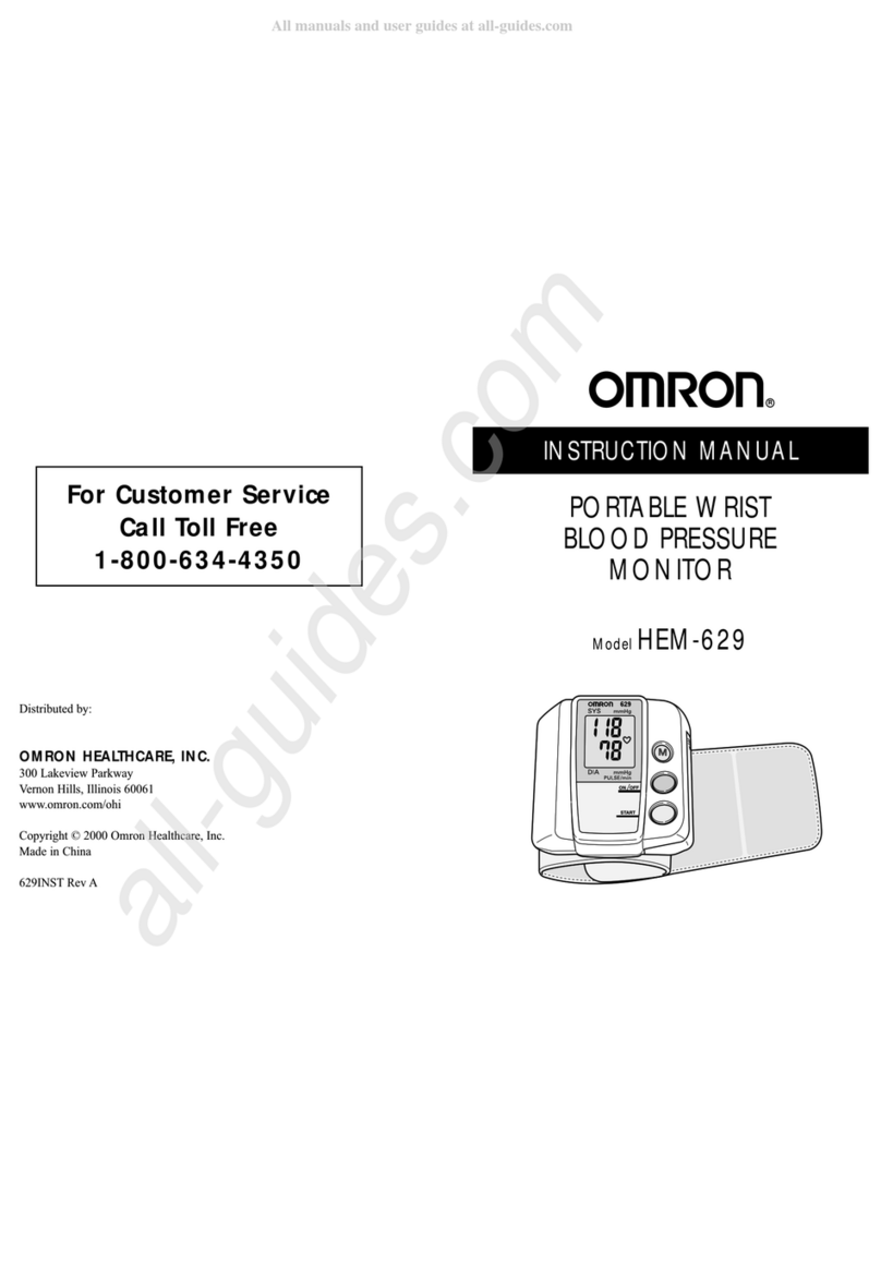 Omron HEM-629 User manual