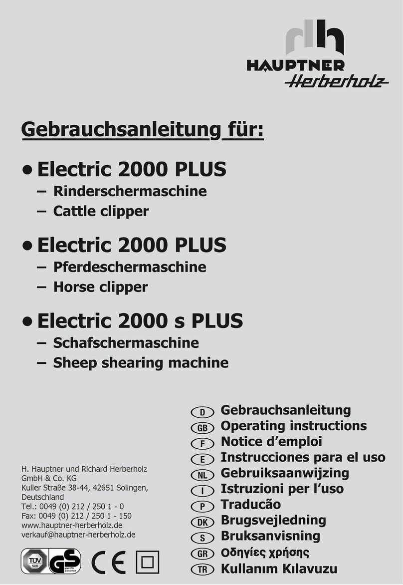 Hauptner Herberholz Electric 2000 PLUS operating instructions