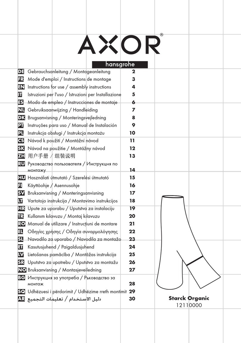 Hans Grohe AXOR Starck Organic 12110000 Manual Hans Grohe AXOR Starck Organic 12110000 Manual