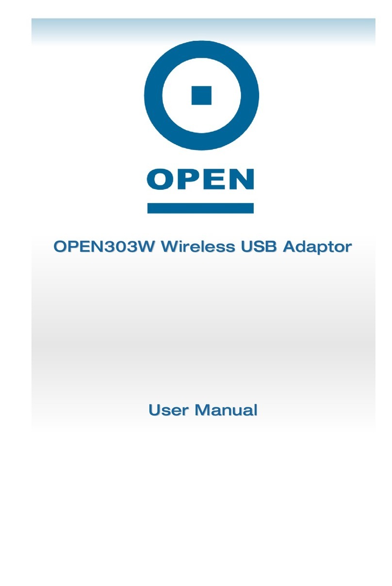 Open OPEN303W user manual