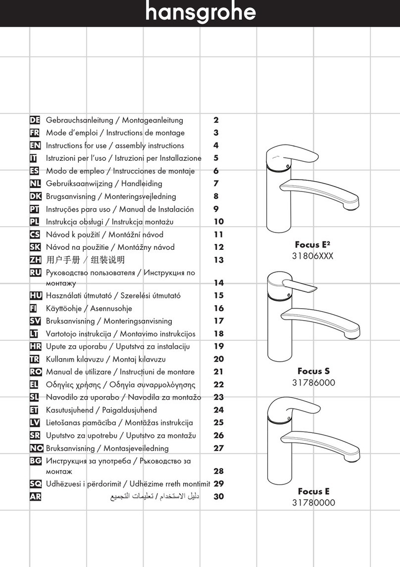 Hans Grohe Focus E 31780000 Manual