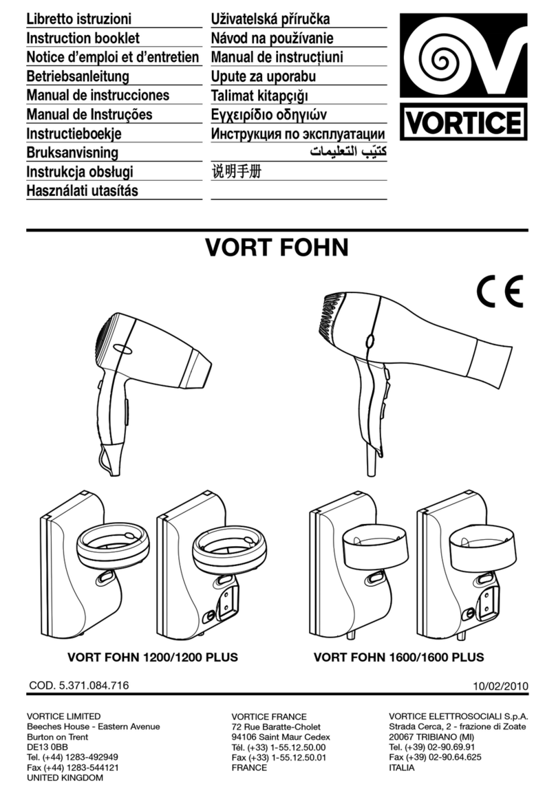 Vortice VORT FOHN Series User manual