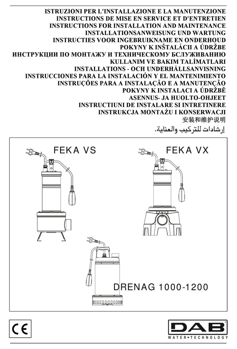 DAB FEKA VS Operating and maintenance manual