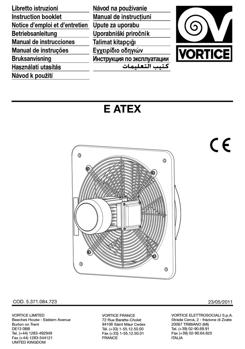 Vortice E 254M ATE User manual