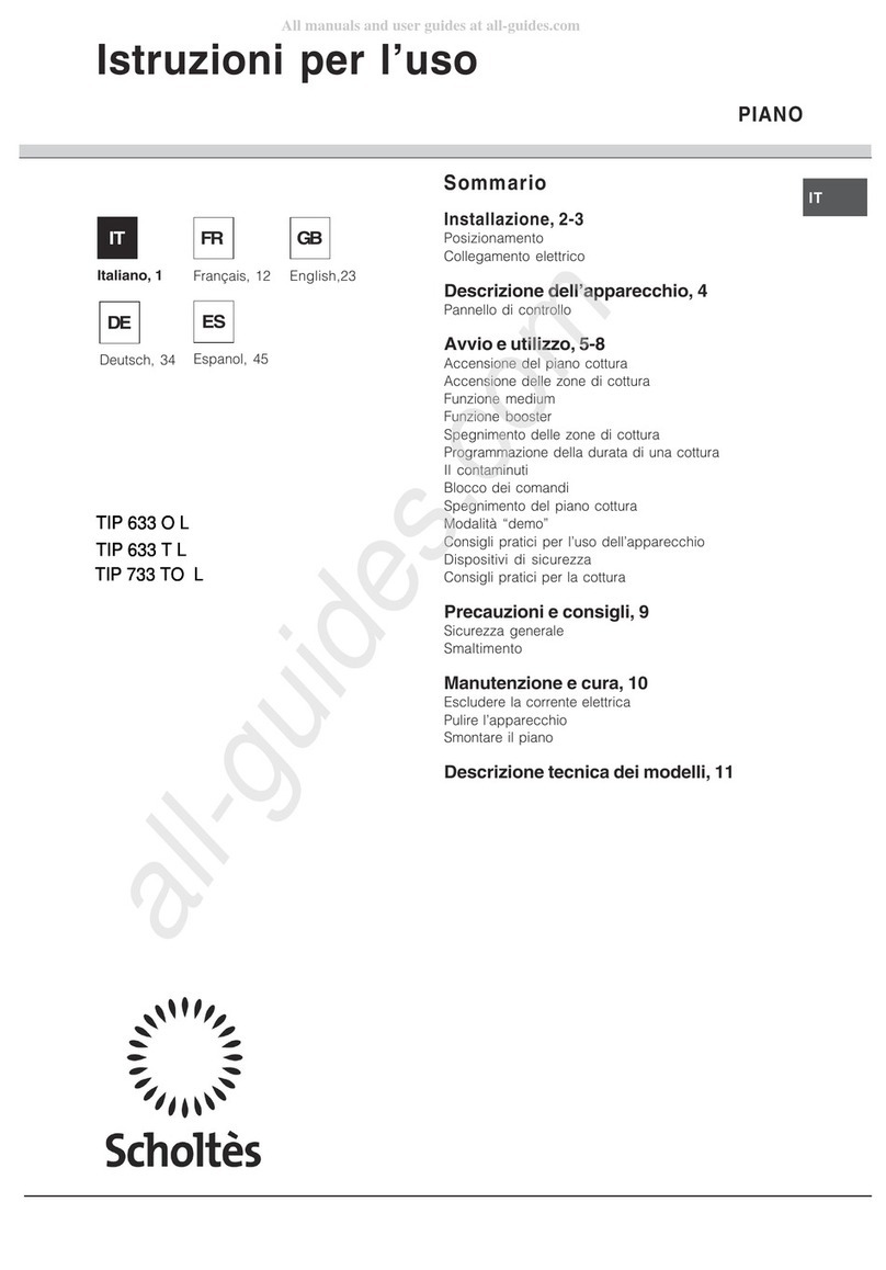 SCHOLTES TIP 633 O L User manual