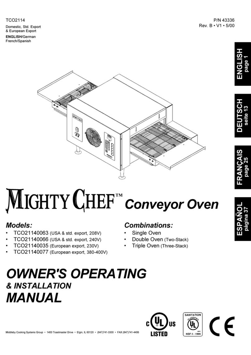 CTX Mighty Chef TCO21140063 Owner's operating & installation manual