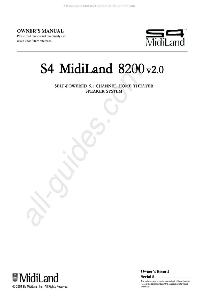 MidiLand S4 8200 owner's manual