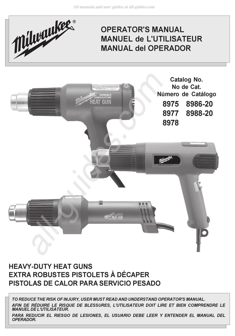 Milwaukee 8975 Operator's manual
