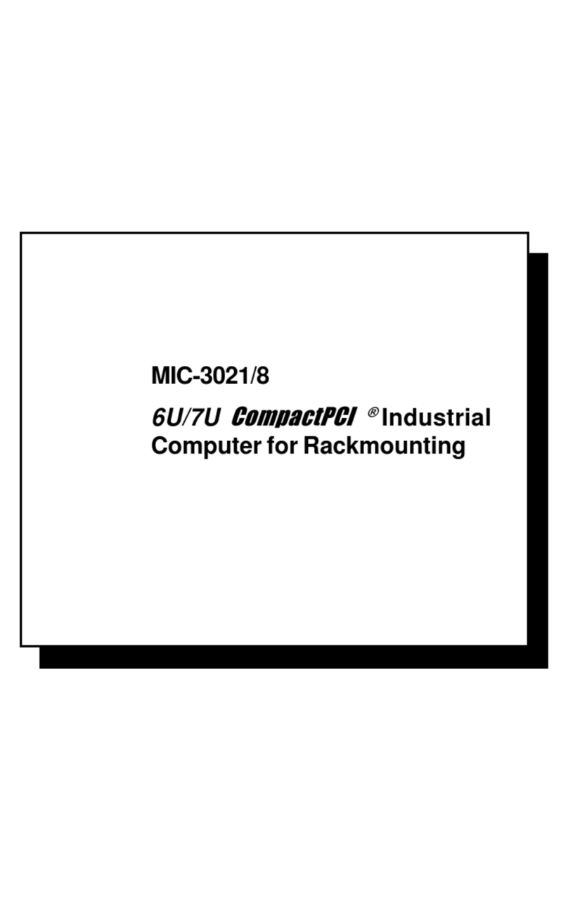 Advantech CompactPCI MIC-3021/8 User manual