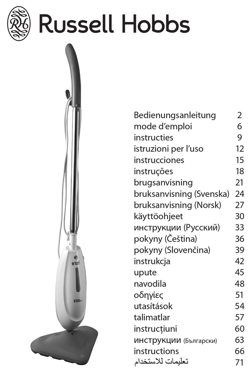 Russell Hobbs Steam & Clean Lite instructions