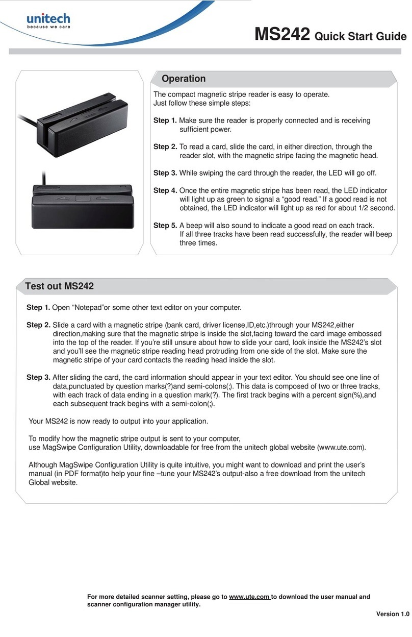 Unitech MS242 User manual Unitech MS242 User manual
