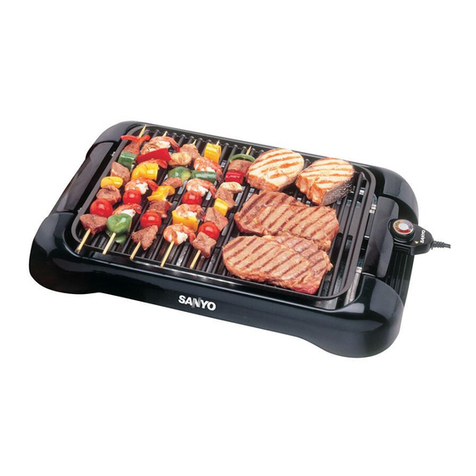 Sanyo HPS-SG2 - Indoor Barbecue Grill instruction manual