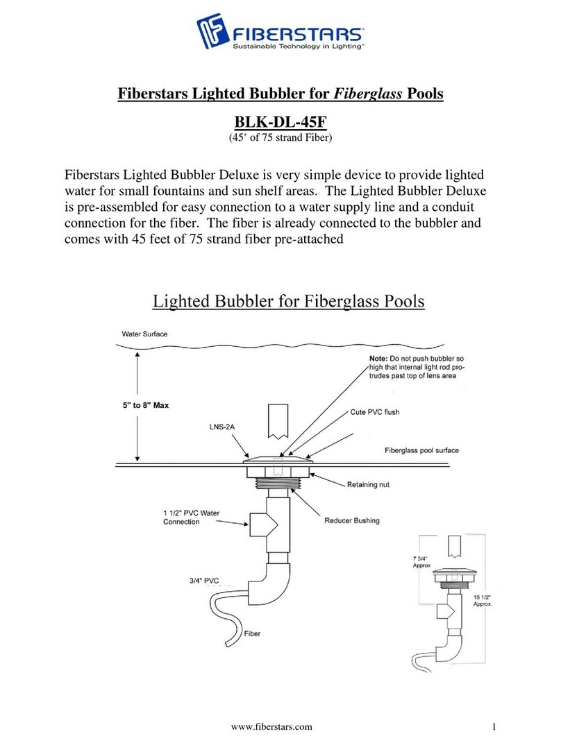 Fiberstars Lighted Bubbler Deluxe BLK-DL-45F quick start guide
