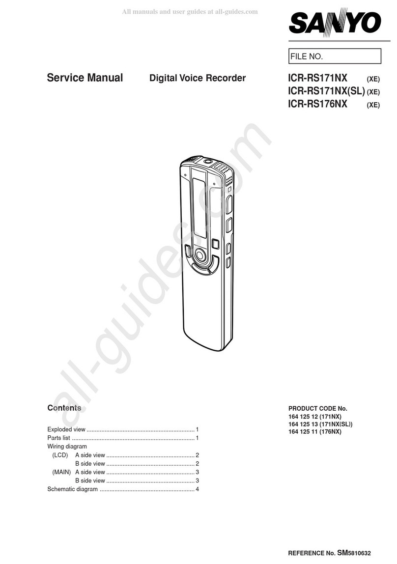 Sanyo ICR-RS171NXSL User manual