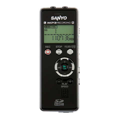 Sanyo ICR-FP600D - Digital MP3 Voice Recorder instruction manual