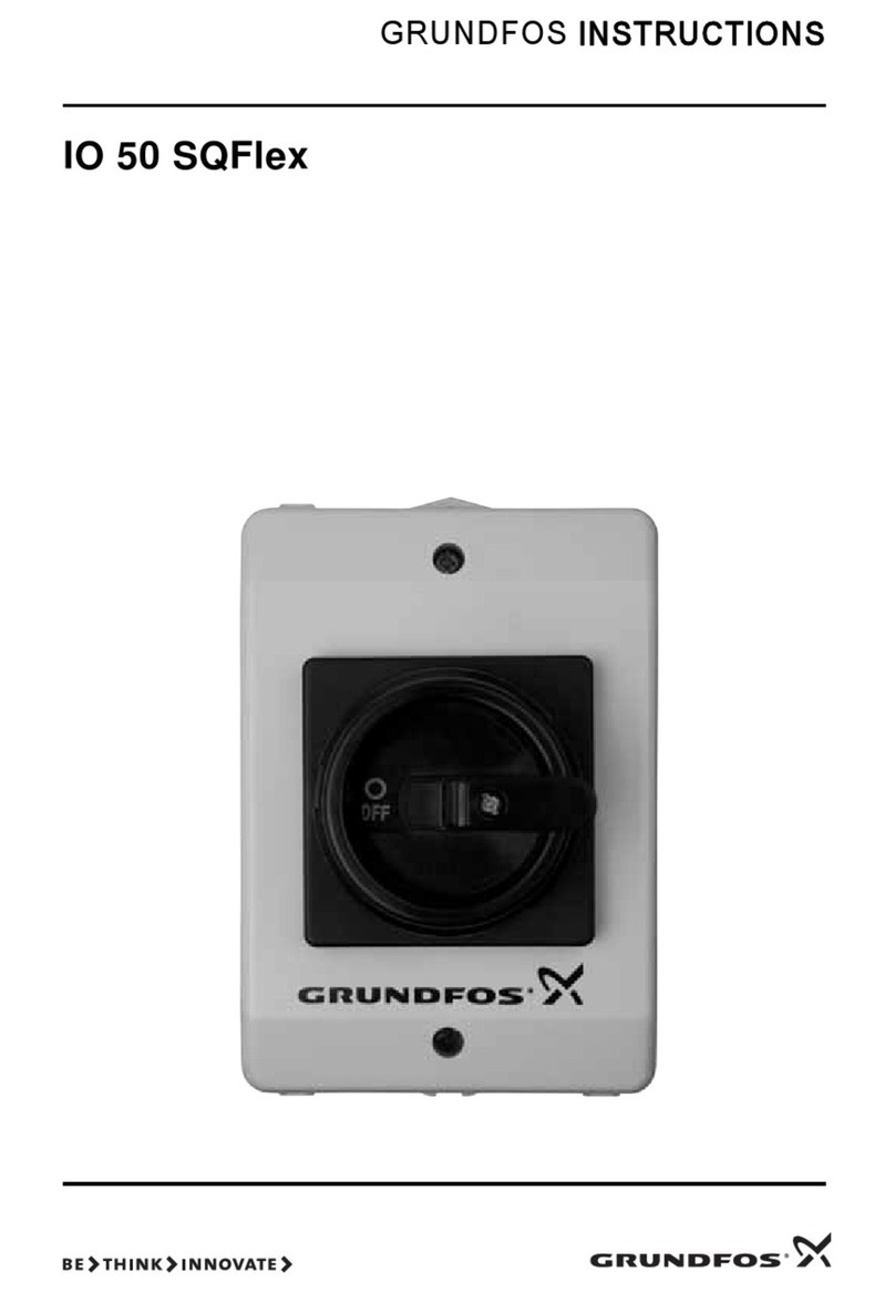 Grundfos IO 50 SQFlex Installation and operating instructions
