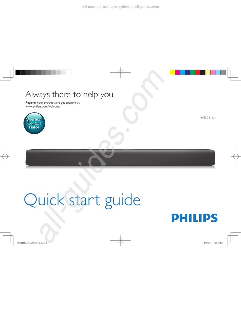 Philips HTL2111A User manual