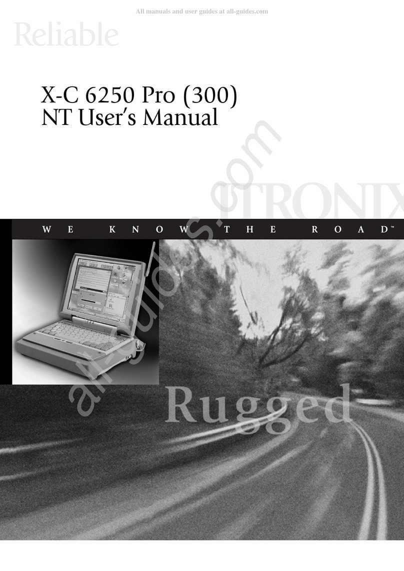 Itronix X-C 6250 Pro 300 NT NT User's Manual