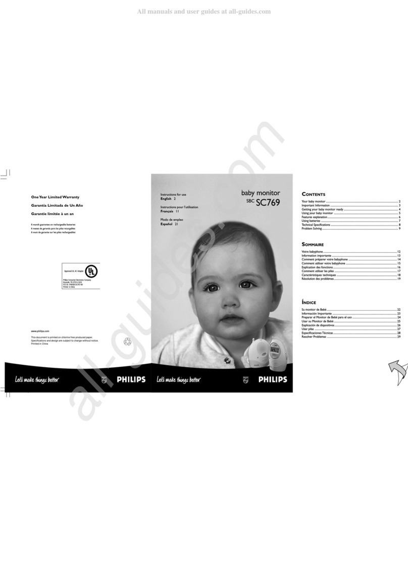 Philips SBCSC769 User manual