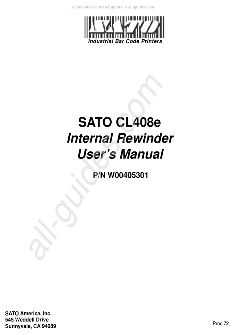 SATO CL408e User manual