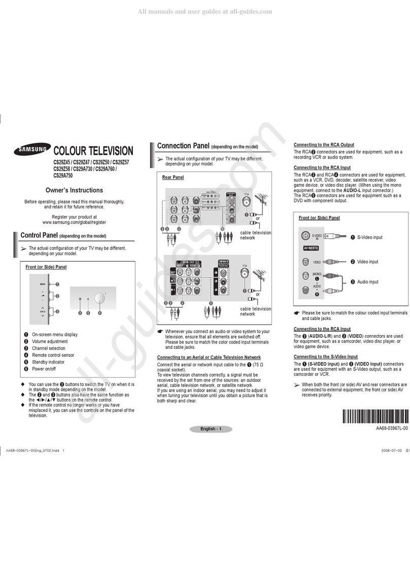 Samsung CS29Z58 User manual