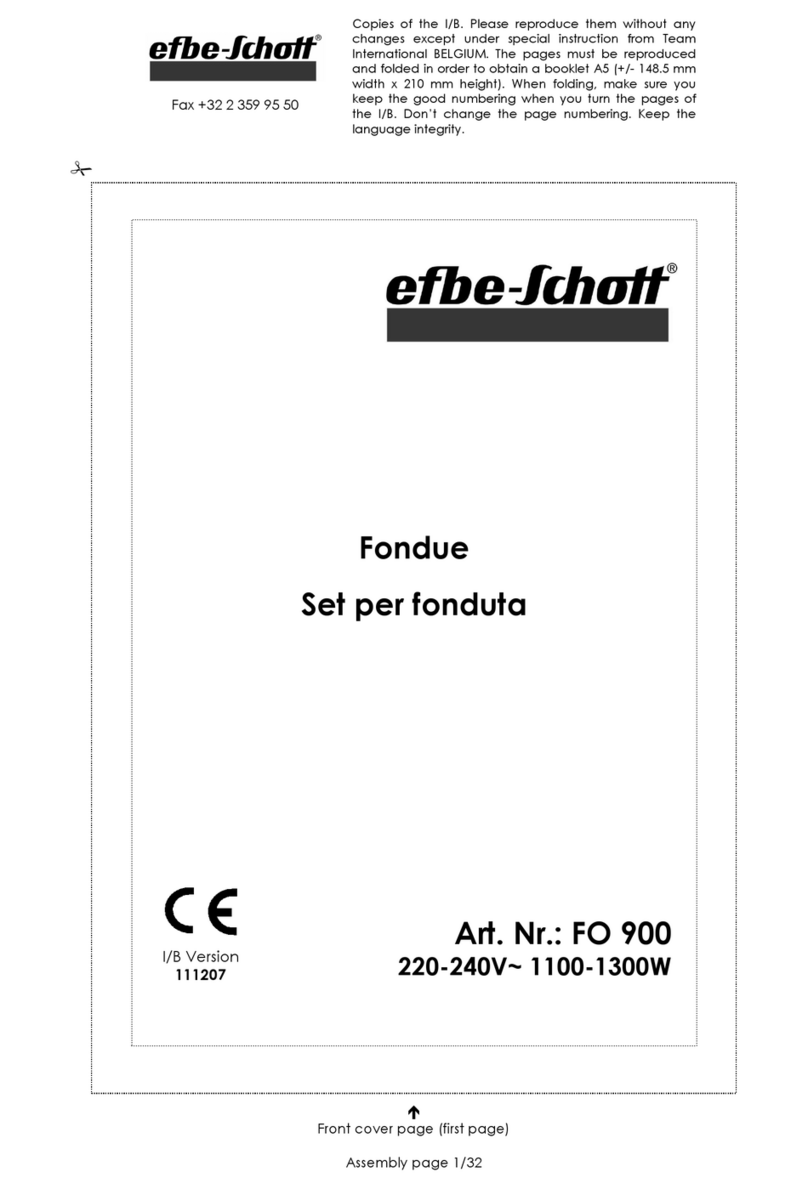 EFBE-SCHOTT FO 900 manual