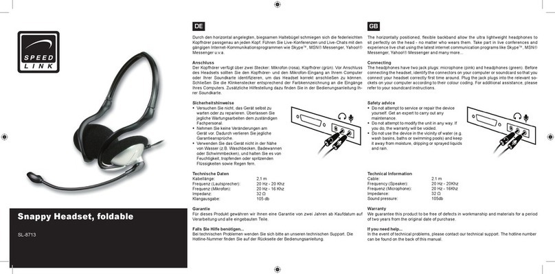 Speed Link Snappy SL-8713 User manual