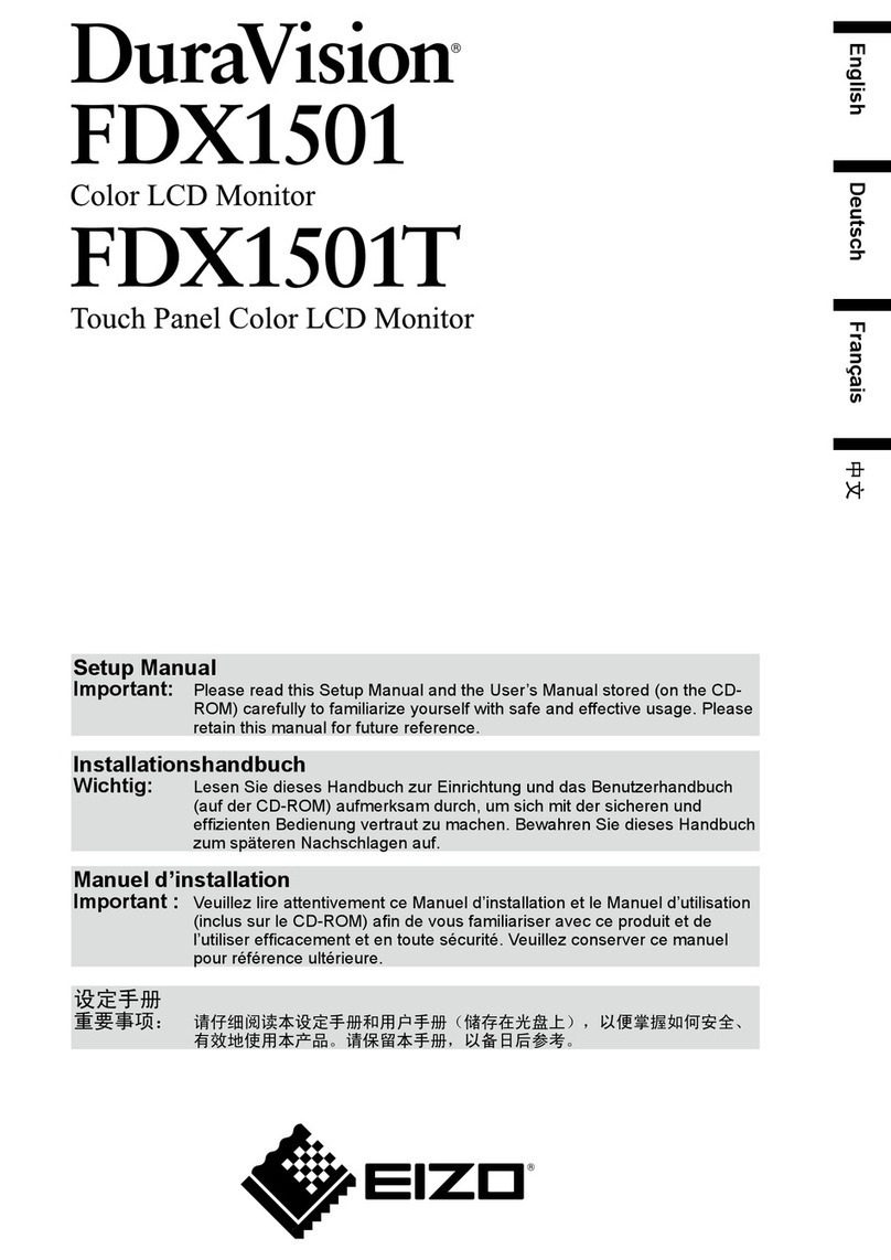 Eizo DURAVISION FDX1501 User guide