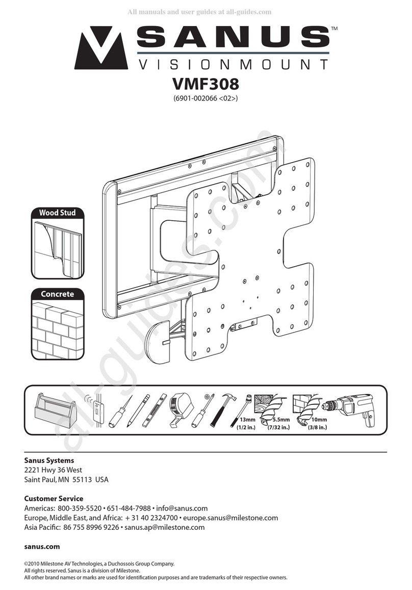 Sanus VisionMount VMF308 manual