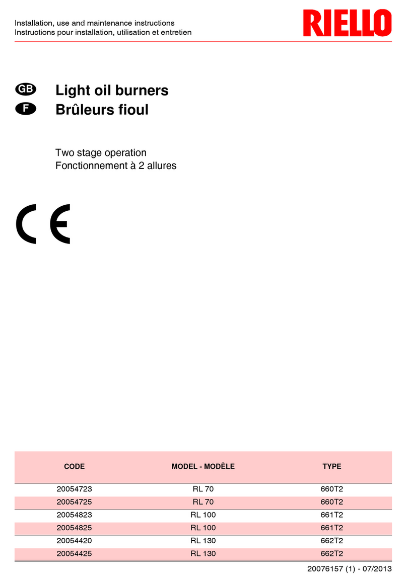 Riello RL 70 Quick start guide