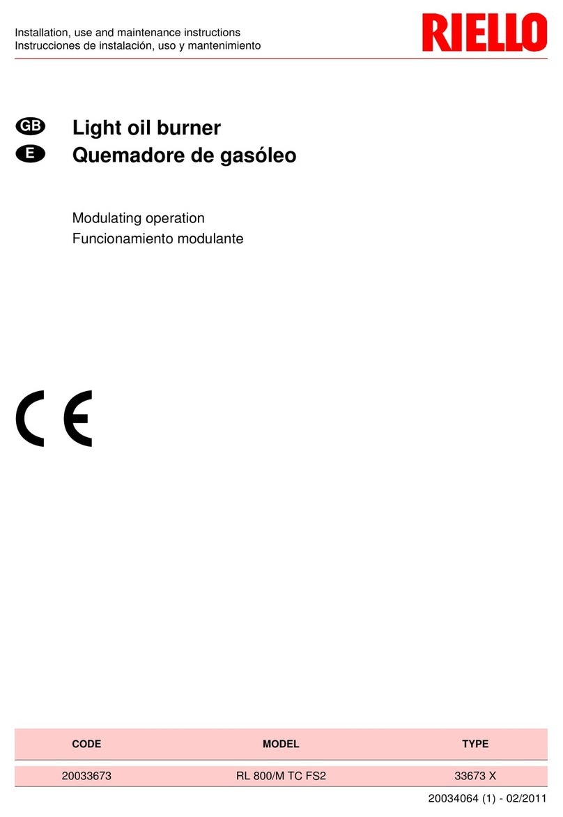 Riello RL 800/M FS2 Quick start guide