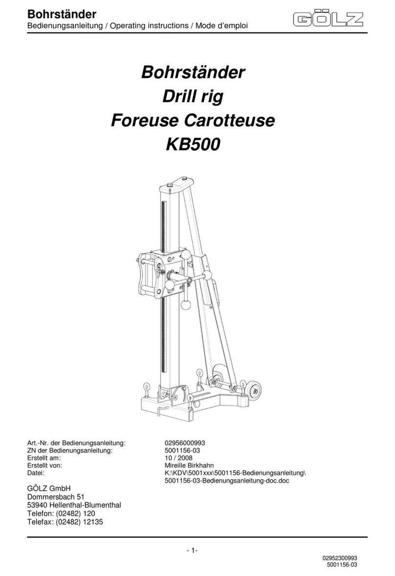 GÖLZ KB 500 operating instructions