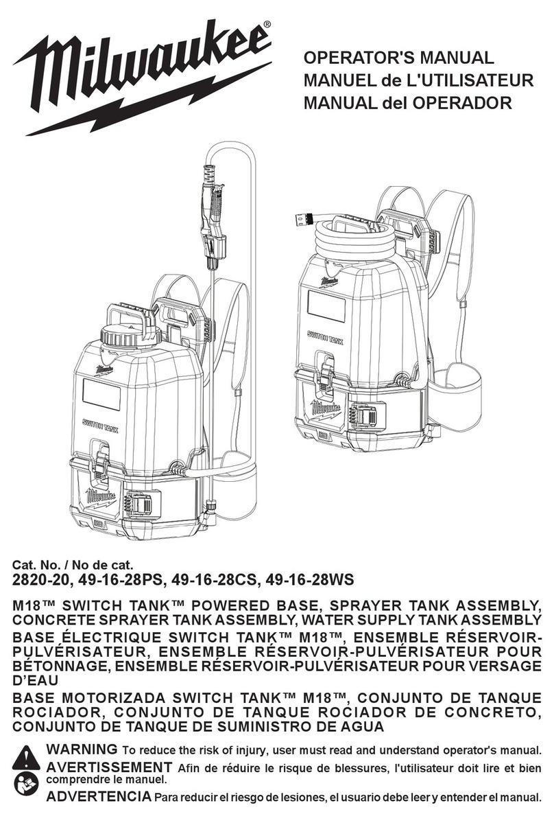 Milwaukee M18 SWITCH TANK User manual