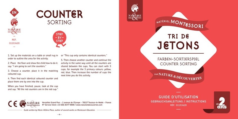 NATURE & DECOUVERTES Tri De Jetons instructions