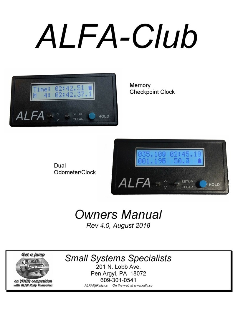 Small Systems Specialists ALFA-Club owner's manual Small Systems Specialists ALFA-Club owner's manual