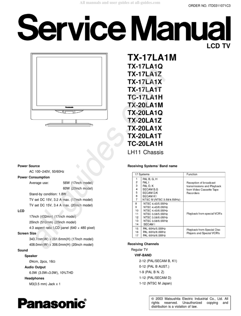 Panasonic TX-17LA1Q User manual