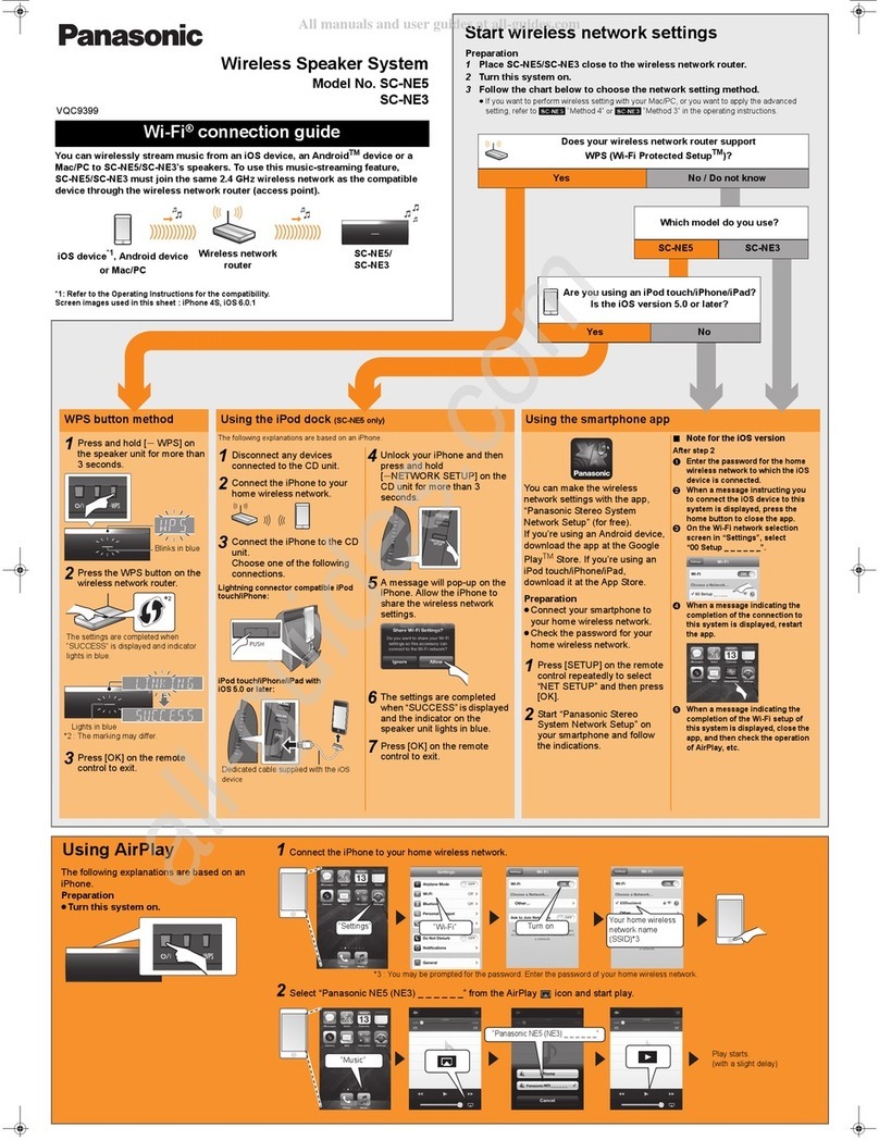 Panasonic SC-NE5 Instruction manual