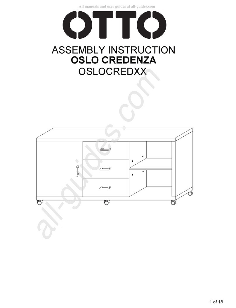 Otto OSLO CREDENZA Assembly instruction Otto OSLO CREDENZA Assembly instruction