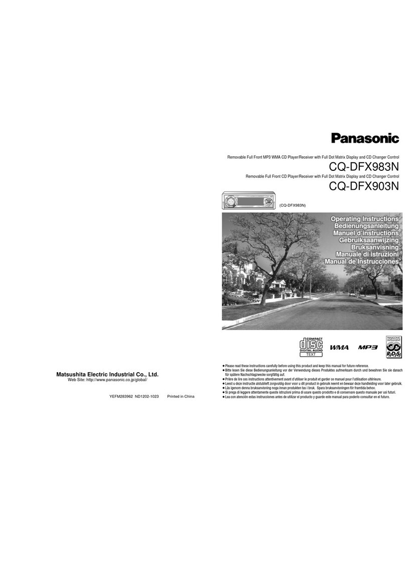 Panasonic CQ-DFX983N operating instructions